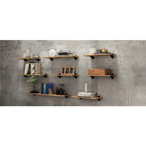 Prateleira Essencial 90x19,5x1,5 cm Nogal 582529NO Aj Rorato